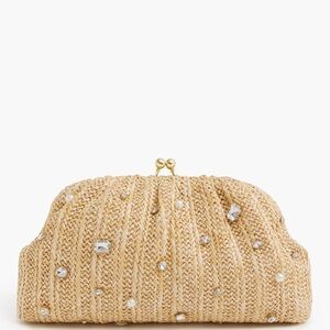 J. Crew Gold Embellished Clutch
